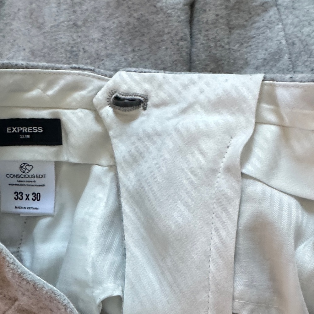 Express Heather Gray Chinos - Picture 3 of 10